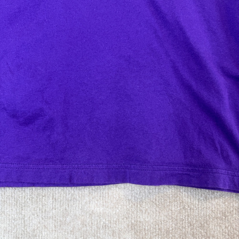 Utah Jazz Vintage Long Sleeve Shirt Purple Graphic Tee Mens XL NBA 1979 Est - Picture 8 of 12